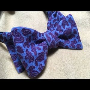 NEW Ted Baker London Bow Tie Wool Purple Paisley